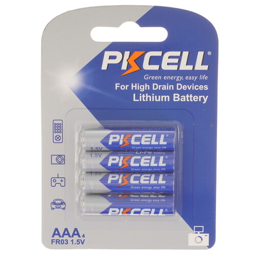 Купить Батарейка PKCELL Li-Fe AAA-4B AAA (LR03/FR03)  9196093. Характеристики, отзывы и цены в Донецке