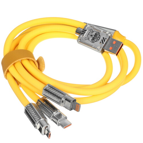 Купить Кабель круглый Transformers Lightning 8-pin, micro USB, USB Type-C - USB 2.0 Type-A желтый 1.2 м  9294340. Характеристики, отзывы и цены в Донецке