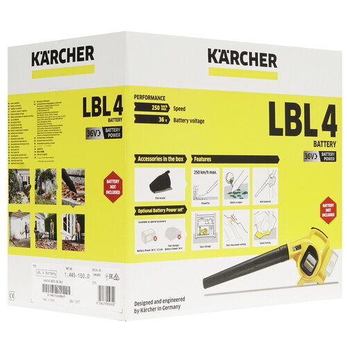 Купить Воздуходувка Karcher LBL 4 Battery  5300139. Характеристики, отзывы и цены в Донецке