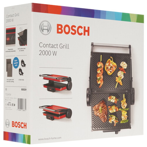 Купить Гриль Bosch TCG4104 красный  5324479. Характеристики, отзывы и цены в Донецке