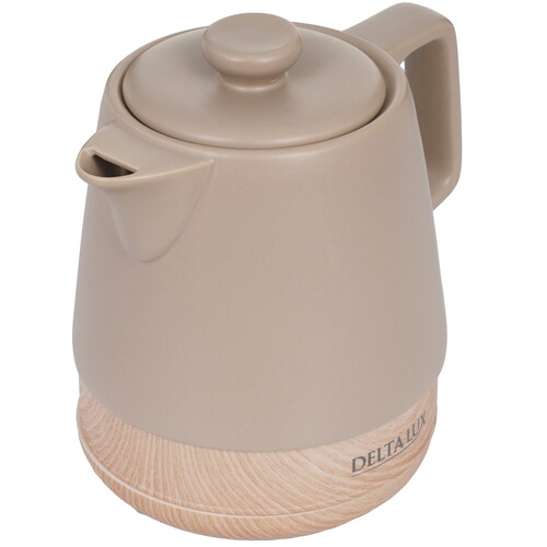 Купить Электрочайник DELTA LUX DE-1013 бежевый  9235543. Характеристики, отзывы и цены в Донецке