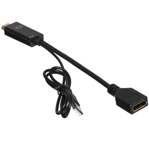 Купить Кабель однонаправленный Espada DisplayPort - HDMI, 0.14 м  9290168. Характеристики, отзывы и цены в Донецке