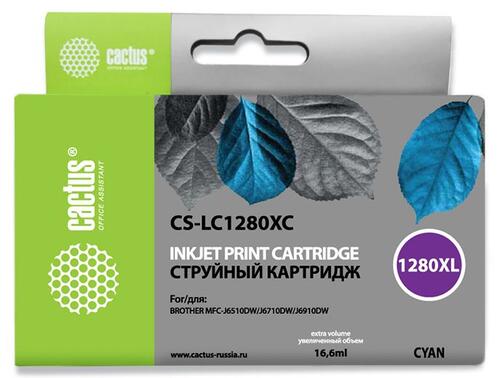 Купить Картридж Cactus CS-LC1280XC голубой  6679368. Характеристики, отзывы и цены в Донецке