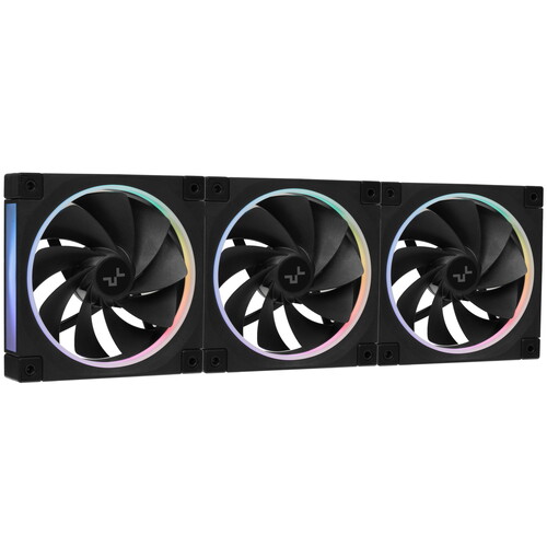 Купить Комплект реверсных вентиляторов DEEPCOOL FL12R [R-FL12R-BKAPN3-G] черный  5614119. Характеристики, отзывы и цены в Донецке