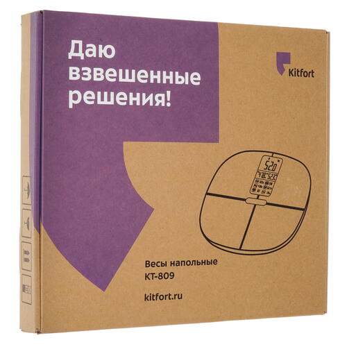 Купить Весы Kitfort КТ-809 черный  8197295. Характеристики, отзывы и цены в Донецке