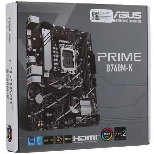 Купить Материнская плата ASUS PRIME B760M-K  5425346. Характеристики, отзывы и цены в Донецке
