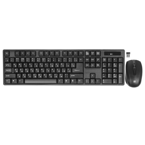 Купить Клавиатура+мышь беспроводная   Defender #1 C-915 RU черный  8105880. Характеристики, отзывы и цены в Донецке