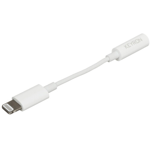 Купить Кабель   KEYRON Lightning - jack 3.5 мм белый  5433008. Характеристики, отзывы и цены в Донецке