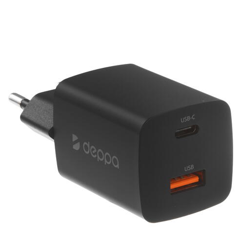 Купить Сетевое зарядное устройство DEPPA 11436 черный  9113531. Характеристики, отзывы и цены в Донецке