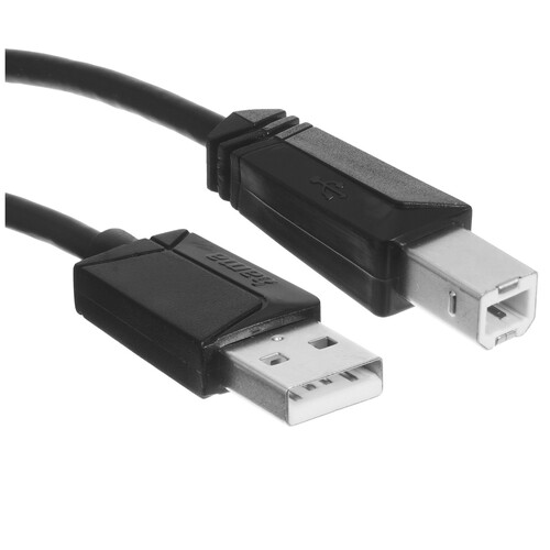 Купить Кабель Hama USB 2.0 Type-A - USB 2.0 Type-B  9281833. Характеристики, отзывы и цены в Донецке