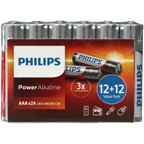 Купить Батарейка Philips Power AAA (LR03/FR03)  5626774. Характеристики, отзывы и цены в Донецке