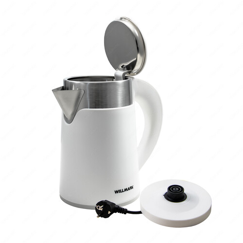 Купить Электрочайник WILLMARK WEK-1008PS белый  9269576. Характеристики, отзывы и цены в Донецке
