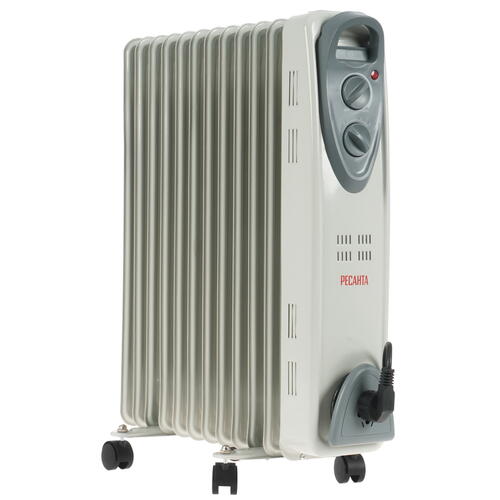 Купить Масляный обогреватель Ресанта ОМ-12А белый  9915363. Характеристики, отзывы и цены в Донецке