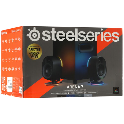 Купить Колонки SteelSeries ARENA 7 черный  5446603. Характеристики, отзывы и цены в Донецке