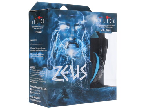 Купить Проводные наушники Oklick HS-L400G ZEUS черный 2017  1145700. Характеристики, отзывы и цены в Донецке