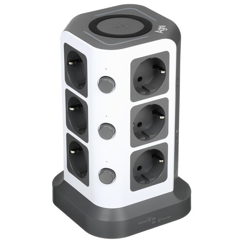 Купить Сетевой фильтр AGNI TP-VG6U12E-C-W серый  9289246. Характеристики, отзывы и цены в Донецке