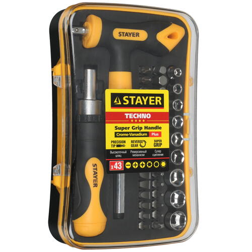 Купить Отвертка с насадками/битами STAYER T-Compact-43  9944796. Характеристики, отзывы и цены в Донецке