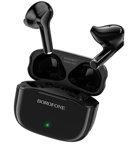 Купить Наушники TWS Borofone BE47 Perfecto черный  5371127. Характеристики, отзывы и цены в Донецке