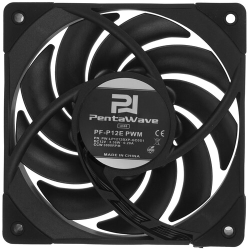 Купить Вентилятор PentaWave PF-P12E [PF-P12EPWM] черный  9197206. Характеристики, отзывы и цены в Донецке