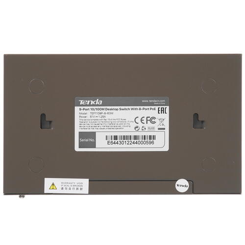 Купить Коммутатор Tenda TEF1109P-8-63W  4858206. Характеристики, отзывы и цены в Донецке