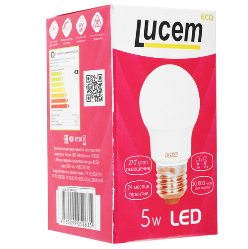 Купить Лампа светодиодная Lucem LM-LBL 5W  9162575. Характеристики, отзывы и цены в Донецке