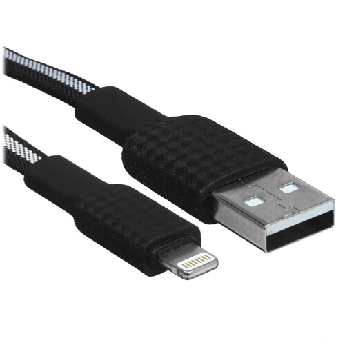 Купить Кабель плоский Hoco Lightning 8-pin - USB 2.0 Type-A черный 1 м  9238194. Характеристики, отзывы и цены в Донецке