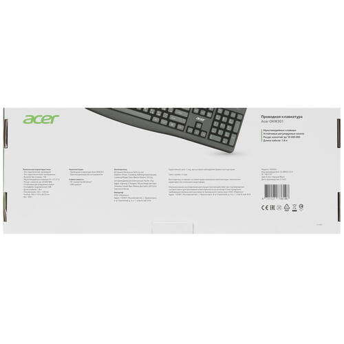 Купить Клавиатура  проводная Acer OKW301  9080823. Характеристики, отзывы и цены в Донецке