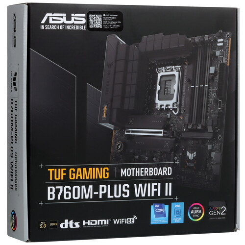 Купить Материнская плата ASUS TUF GAMING B760M-PLUS WIFI II  5447768. Характеристики, отзывы и цены в Донецке