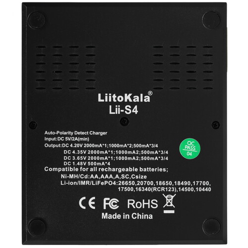 Купить Зарядное устройство LiitoKala Lii-S4  9212335. Характеристики, отзывы и цены в Донецке