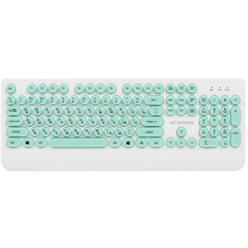 Купить Клавиатура+мышь беспроводная   JETACCESS SmartLine KM39W зеленый  5474185. Характеристики, отзывы и цены в Донецке