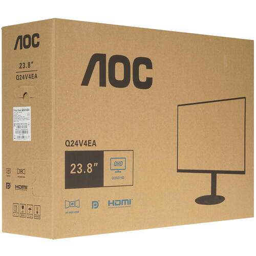 Купить 23.8" Монитор AOC Q24V4EA черный  5334271. Характеристики, отзывы и цены в Донецке