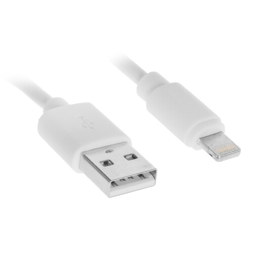 Купить Кабель круглый Olto Lightning 8-pin - USB 2.0 Type-A белый 1 м  8107394. Характеристики, отзывы и цены в Донецке