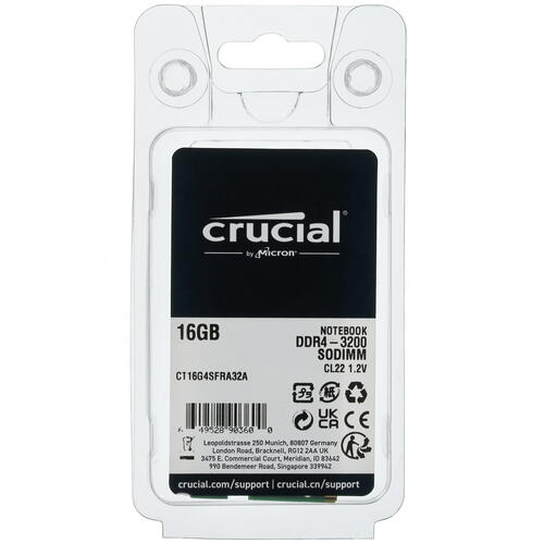 Купить Оперативная память SODIMM Crucial [CT16G4SFRA32A] 16 ГБ  5072643. Характеристики, отзывы и цены в Донецке