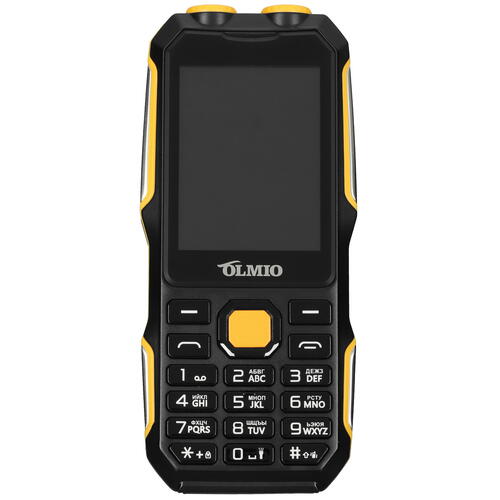 Купить Сотовый телефон Olmio X02 желтый/черный  5360507. Характеристики, отзывы и цены в Донецке