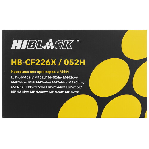 Купить Картридж лазерный Hi-Black HB-CF226X/CRG-052H черный  9263630. Характеристики, отзывы и цены в Донецке