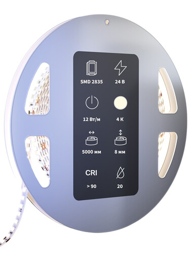 Купить Светодиодная лента Maytoni 24В 2835 12Вт/м 4000К 5м IP 20  9184995. Характеристики, отзывы и цены в Донецке