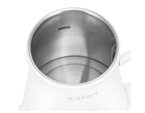 Купить Электрочайник для кофе Kitfort КТ-6727 белый  9186320. Характеристики, отзывы и цены в Донецке