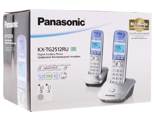 Купить Телефон беспроводной (DECT) Panasonic KX-TG2512RUN  0189378. Характеристики, отзывы и цены в Донецке