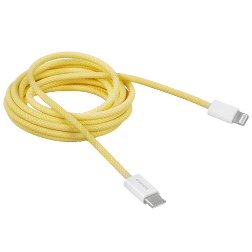 Купить Кабель круглый SOLOVE Lightning 8-pin - USB Type-C желтый 2 м  5479986. Характеристики, отзывы и цены в Донецке