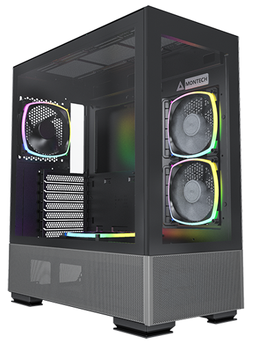 Купить Корпус MONTECH SKY TWO [SKY TWO Black] черный  5077708. Характеристики, отзывы и цены в Донецке