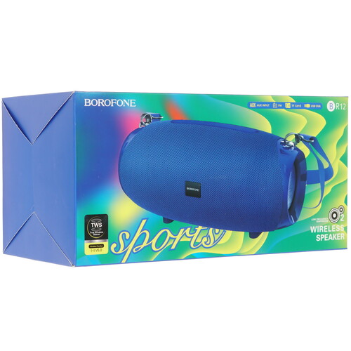 Купить Портативная колонка Borofone BR12 Amplio, синий  9237944. Характеристики, отзывы и цены в Донецке