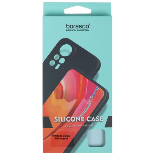 Купить Накладка  BoraSCO Silicone Case для Samsung Galaxy A06 голубой  5612097. Характеристики, отзывы и цены в Донецке