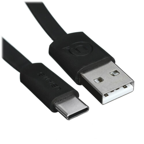 Купить Кабель плоский USAMS USB Type-C - USB 2.0 Type-A черный 1.2 м  5480451. Характеристики, отзывы и цены в Донецке