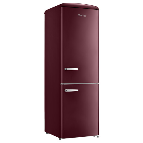 Купить Холодильник с морозильником   Tesler RB-335 бордовый  9302686. Характеристики, отзывы и цены в Донецке
