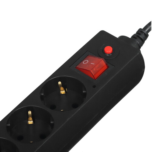 Купить Сетевой фильтр Buro 500SH-5-B черный  7907241. Характеристики, отзывы и цены в Донецке