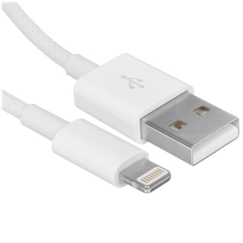 Купить Кабель круглый DEXP Lightning 8-pin - USB 2.0 Type-A белый 1.2 м  9258631. Характеристики, отзывы и цены в Донецке