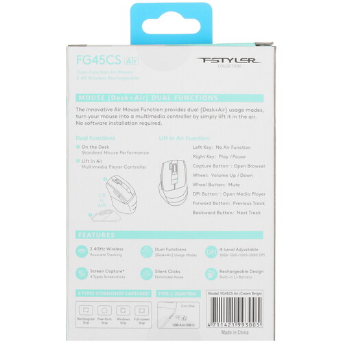 Купить Мышь беспроводная A4Tech Fstyler FG45CS Air  5441296. Характеристики, отзывы и цены в Донецке