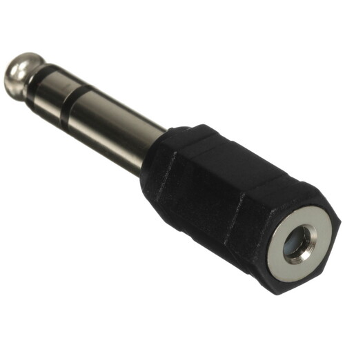 Купить Переходник   VCOM 3.5 mm jack - 6.3 mm jack черный  5471362. Характеристики, отзывы и цены в Донецке