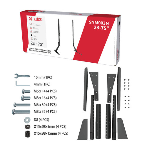 Купить Подставка-ножки UNITEKI SNM003N  9298793. Характеристики, отзывы и цены в Донецке