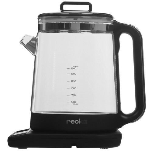 Купить Электрочайник Reoka RKEK-12TS черный  9137944. Характеристики, отзывы и цены в Донецке